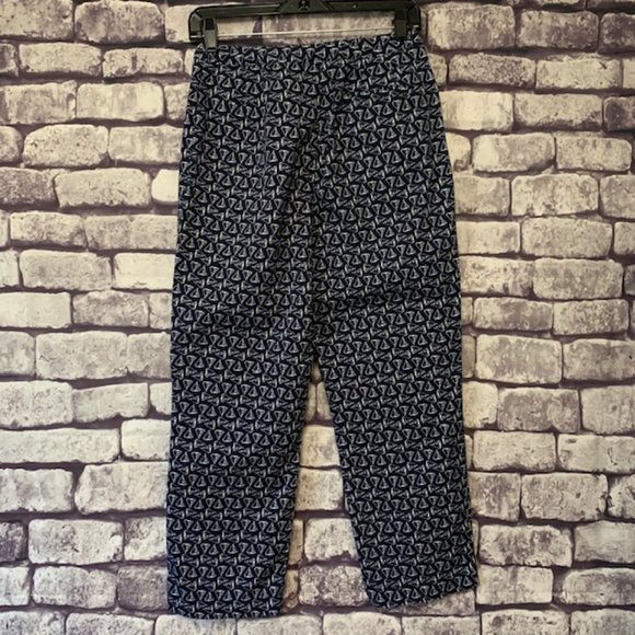 Liz Claiborne Navy & White Pants Size 6 - Picture 6 of 10